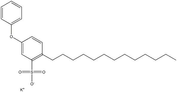 3-Phenoxy-6-tridecylbenzenesulfonic acid potassium salt Structure