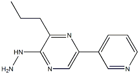 3-Propyl-5-(3-pyridinyl)-2-hydrazinopyrazine Structure