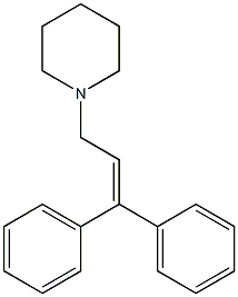 1-(3,3-Diphenylallyl)piperidine Structure