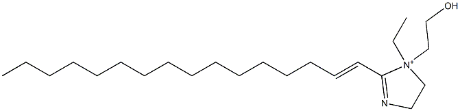 1-Ethyl-2-(1-hexadecenyl)-1-(2-hydroxyethyl)-2-imidazoline-1-ium Structure