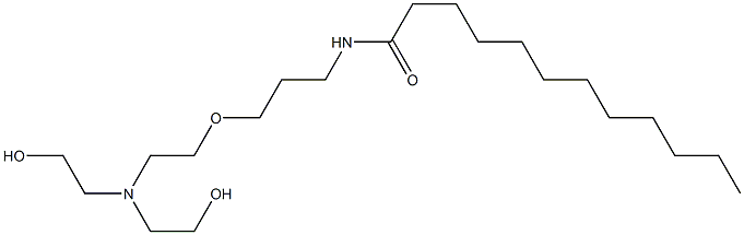 N-[3-[2-[Bis(2-hydroxyethyl)amino]ethoxy]propyl]lauric amide 구조식 이미지