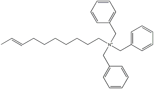 (8-Decenyl)tribenzylaminium Structure