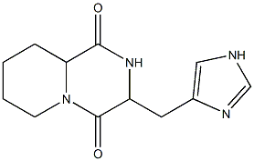 3-[(1H-Imidazol-4-yl)methyl]-2,3,7,8,9,9a-hexahydro-6H-pyrido[1,2-a]pyrazine-1,4-dione Structure