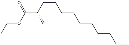 [S,(+)]-2-Methyllauric acid ethyl ester 구조식 이미지