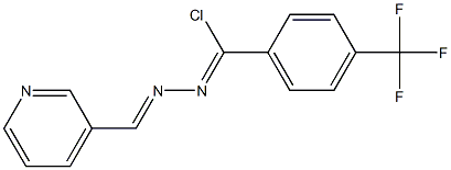 3-Pyridinecarbaldehyde [chloro(4-trifluoromethylphenyl)methylene]hydrazone Structure