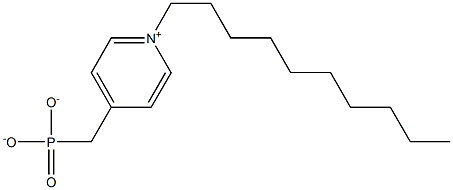 4-Phosphonatomethyl-1-decylpyridinium 구조식 이미지