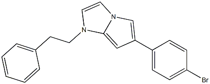 6-(4-Bromophenyl)-1-phenethyl-1H-pyrrolo[1,2-a]imidazole Structure