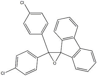 3',3'-Bis(4-chlorophenyl)spiro[9H-fluorene-9,2'-oxirane] 구조식 이미지