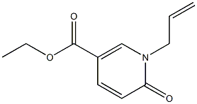 1-(2-Propenyl)-2-oxo-1,2-dihydropyridine-5-carboxylic acid ethyl ester Structure