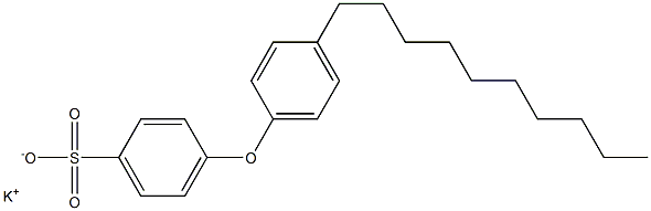 4-(4-Decylphenoxy)benzenesulfonic acid potassium salt Structure