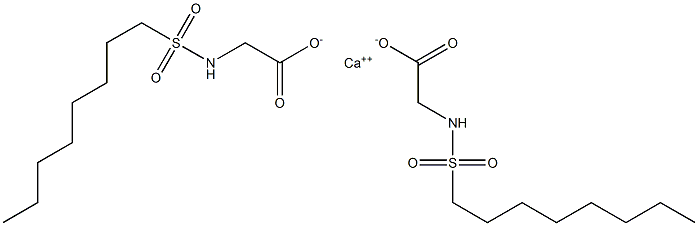 Bis(N-octylsulfonylglycine)calcium salt Structure