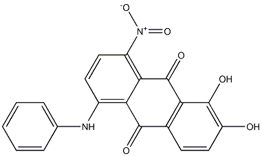 1-Anilino-5,6-dihydroxy-4-nitroanthraquinone Structure