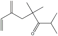 2,4,4-Trimethyl-6-methylene-7-octen-3-one 구조식 이미지