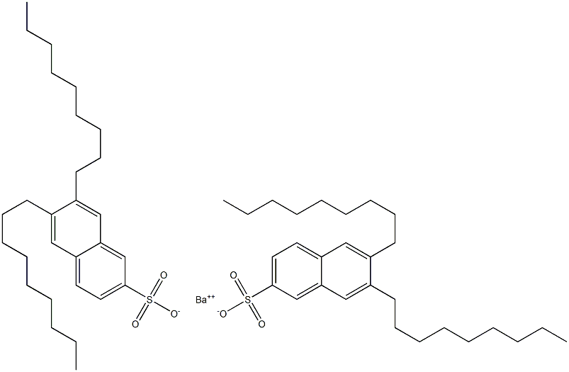 Bis(6,7-dinonyl-2-naphthalenesulfonic acid)barium salt 구조식 이미지
