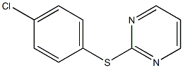 4-Chlorophenyl 2-pyrimidinyl sulfide 구조식 이미지