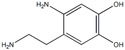 2-Amino-4,5-dihydroxyphenethylamine Structure