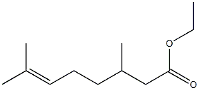 3,7-Dimethyl-6-octenoic acid ethyl ester Structure