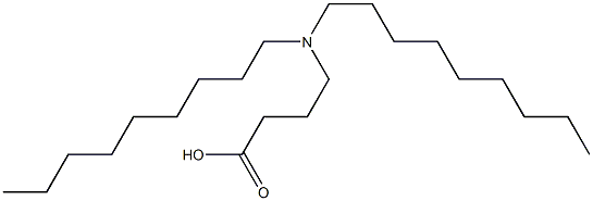 4-(Dinonylamino)butyric acid 구조식 이미지