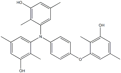 N,N-Bis(3-hydroxy-2,5-dimethylphenyl)-4-(3-hydroxy-2,5-dimethylphenoxy)benzenamine Structure