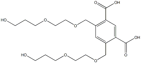 4,6-Bis(8-hydroxy-2,5-dioxaoctan-1-yl)isophthalic acid Structure