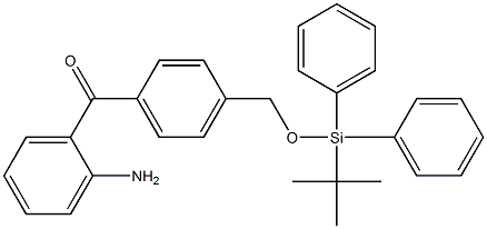 2'-Amino-4-[(tert-butyldiphenylsilyloxy)methyl]benzophenone 구조식 이미지