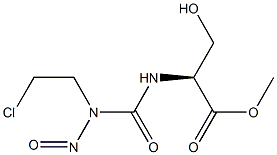 N-[(2-Chloroethyl)nitrosocarbamoyl]-L-serine methyl ester Structure