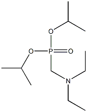 Diethylaminomethylphosphonic acid diisopropyl ester Structure