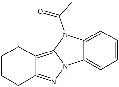 4-Acetyl-2,3-tetramethylene-4H-pyrazolo[1,5-a]benzimidazole Structure