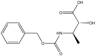 (2R,3R)-3-(Benzyloxycarbonylamino)-2-hydroxybutyric acid Structure