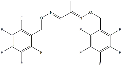 Propane-1,2-dione bis[O-[(pentafluorophenyl)methyl]oxime] 구조식 이미지