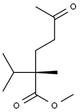 [S,(+)]-2-Isopropyl-2-methyl-5-oxohexanoic acid methyl ester 구조식 이미지