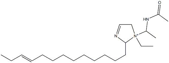 1-[1-(Acetylamino)ethyl]-1-ethyl-2-(10-tridecenyl)-3-imidazoline-1-ium Structure