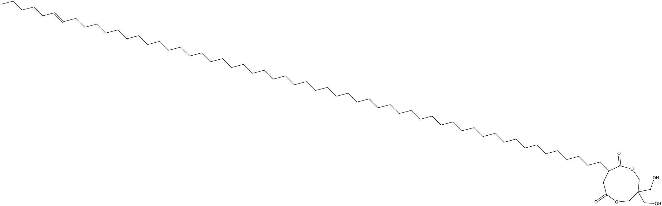 3,3-Bis(hydroxymethyl)-8-(52-octapentacontenyl)-1,5-dioxacyclononane-6,9-dione 구조식 이미지