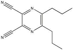 5,6-Dipropylpyrazine-2,3-dicarbonitrile Structure