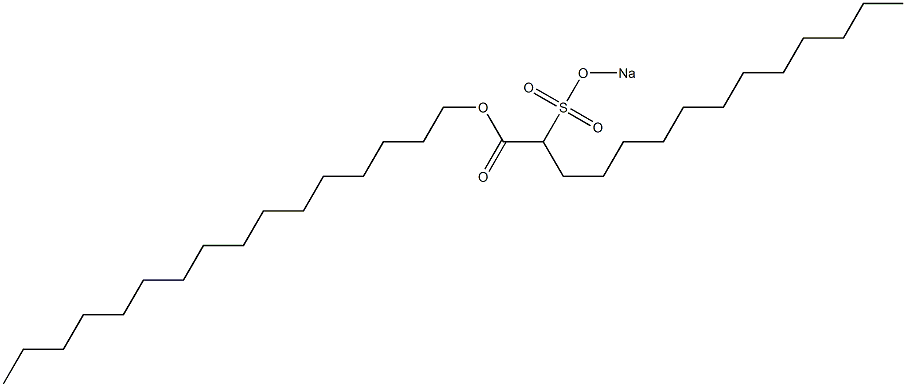 2-(Sodiosulfo)tetradecanoic acid hexadecyl ester Structure