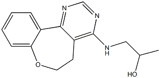 5,6-Dihydro-N-(2-hydroxypropyl)[1]benzoxepino[5,4-d]pyrimidin-4-amine 구조식 이미지