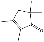 2,3,5,5-Tetramethylcyclopenta-2-en-1-one 구조식 이미지