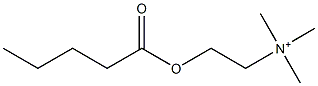 2-Pentanoyloxy-N,N,N-trimethylethanaminium 구조식 이미지