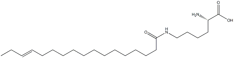 N6-(14-Heptadecenoyl)lysine Structure