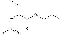 [R,(+)]-2-Nitrooxybutyric acid isobutyl ester Structure