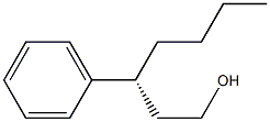 [R,(-)]-3-Phenyl-1-heptanol Structure