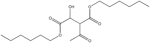 3-Acetyl-L-malic acid dihexyl ester 구조식 이미지