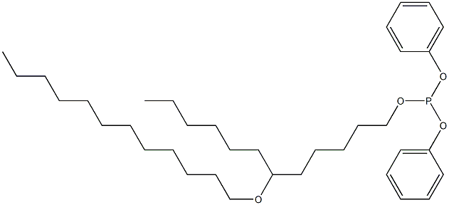 Phosphorous acid 6-(dodecyloxy)dodecyldiphenyl ester 구조식 이미지