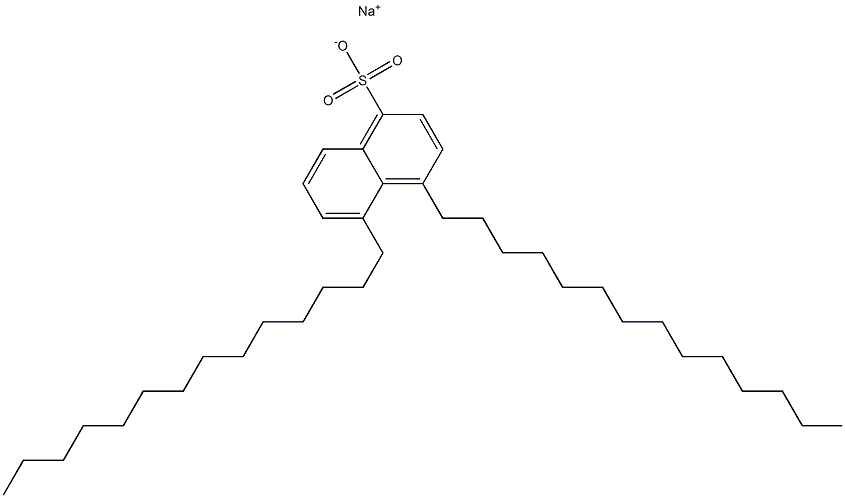 4,5-Ditetradecyl-1-naphthalenesulfonic acid sodium salt 구조식 이미지