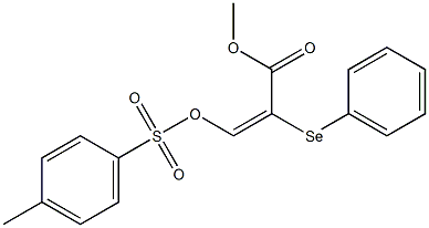(E)-2-(Phenylseleno)-3-(tosyloxy)propenoic acid methyl ester 구조식 이미지