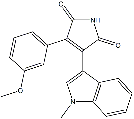 3-(1-Methyl-1H-indol-3-yl)-4-(3-methoxyphenyl)-1H-pyrrole-2,5-dione Structure