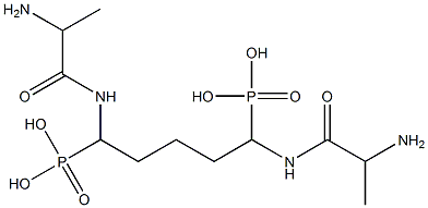 [1,5-Bis[(2-aminopropionyl)amino]pentane-1,5-diyl]bisphosphonic acid 구조식 이미지