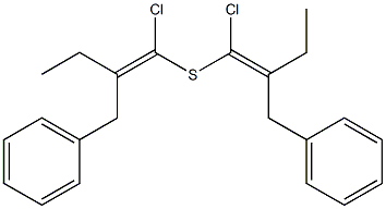 Benzyl(1-chloro-1-butenyl) sulfide 구조식 이미지