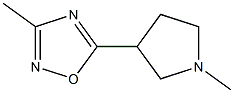 3-Methyl-5-(1-methyl-3-pyrrolidinyl)-1,2,4-oxadiazole Structure