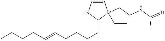 1-[2-(Acetylamino)ethyl]-2-(5-decenyl)-1-ethyl-4-imidazoline-1-ium Structure